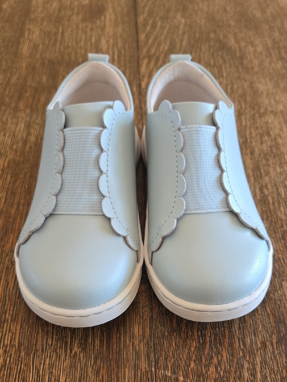 L'Amour Kids' Phoebe Light Blue Slip-On Sneaker, Size 8